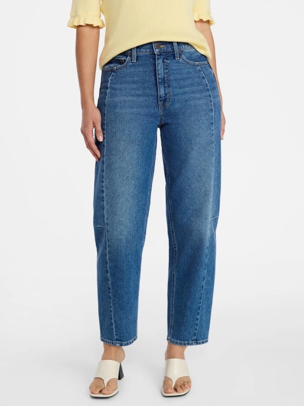 New! Time and Tru High Rise Barrel Leg Jeans Womens Size 18